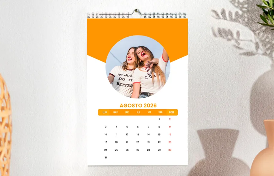 Calendario de Pared 20x30cm - Orange 2026