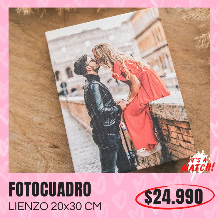Fotocuadro de lienzo 20x30 cm a $24.990