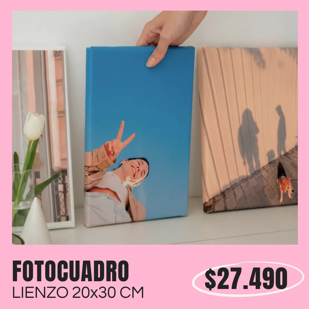 Fotocuadro de lienzo 20x30 cm a $27.490