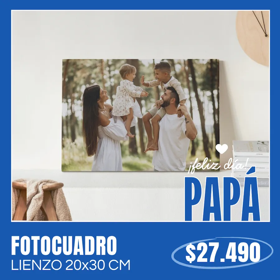 Fotocuadro de lienzo 20x30 cm a $27.490