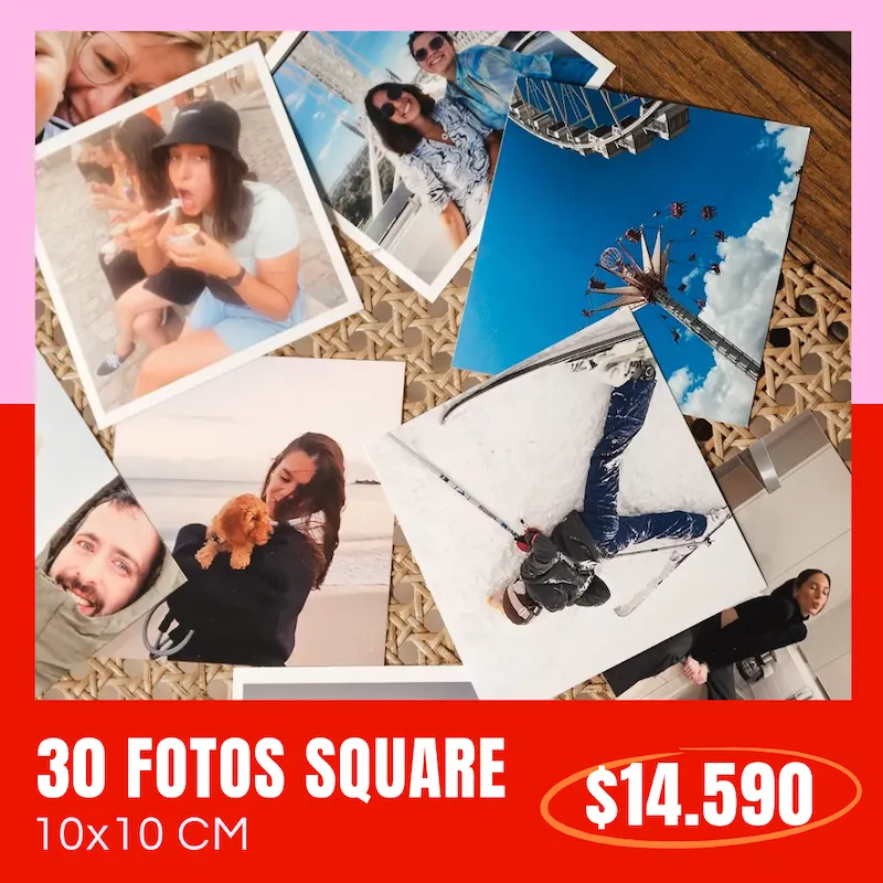30 Fotos Square 10x10 cm a $14.590