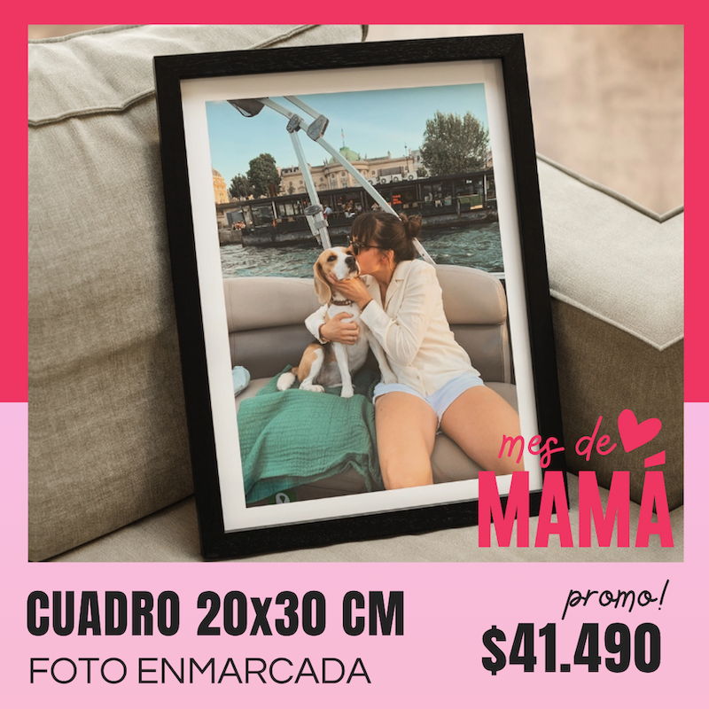 Cuadro con foto enmarcada 20x30 cm a $41.490