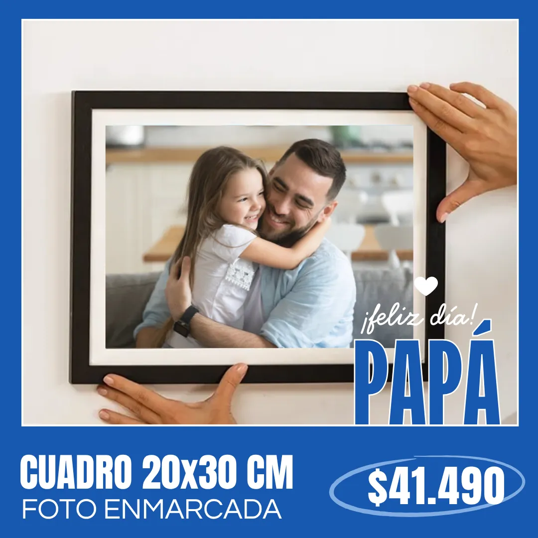 Cuadro con foto enmarcada 20x30 cm a $41.490