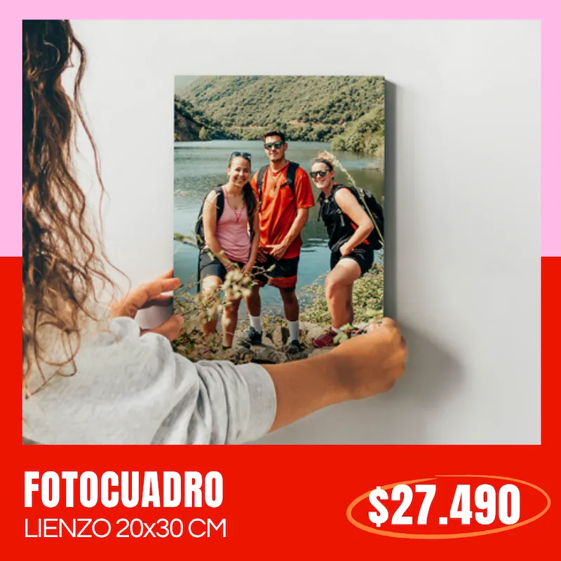 Fotocuadro de lienzo 20x30 cm a $27.490
