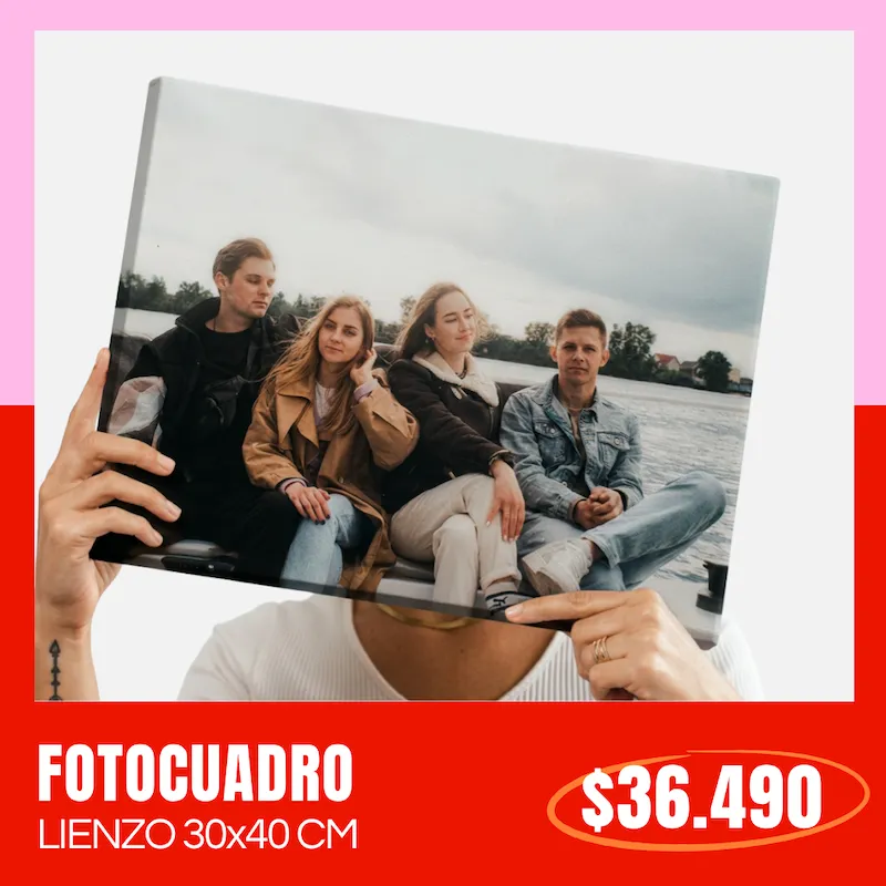 Fotocuadro de lienzo 30x40 cm a $36.490