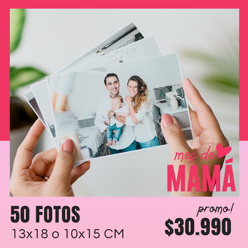 50 Fotos 10x15 o 13x18 cm a $30.990
