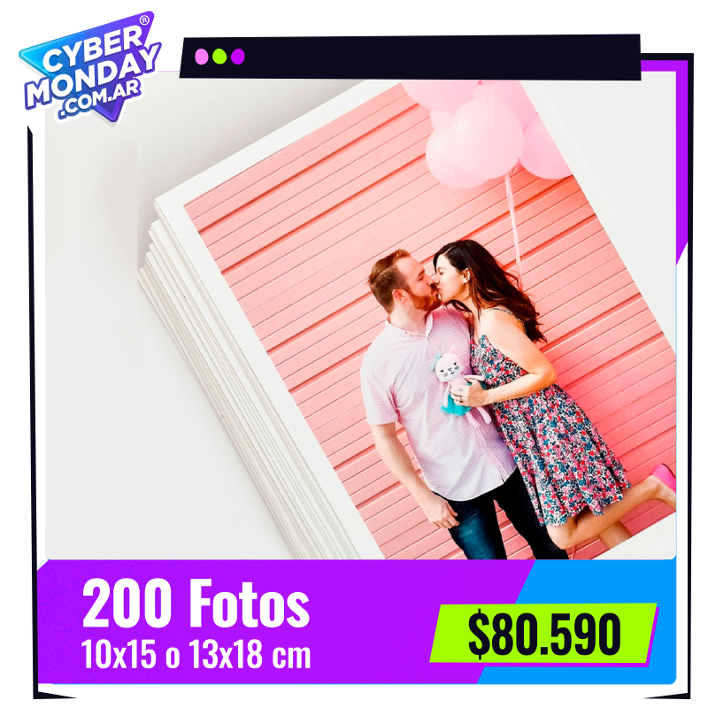 200 Fotos 10x15 o 13x18 cm a $80.590