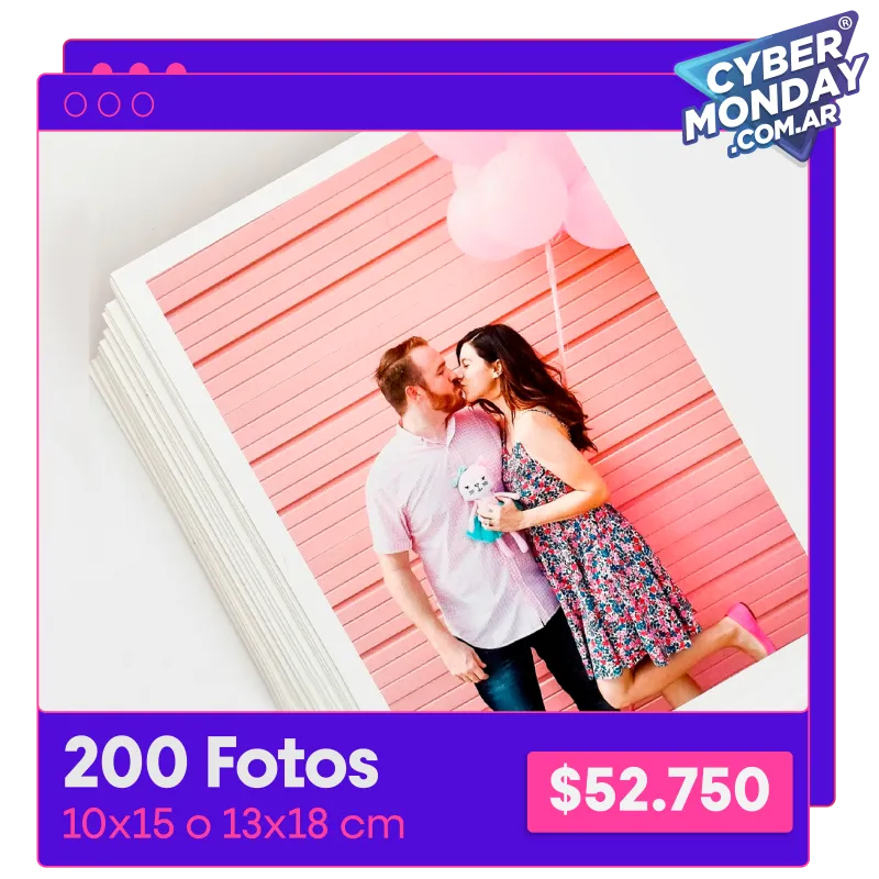 200 Fotos 10x15 o 13x18 cm a $52.750