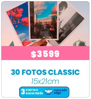 30 Fotos Classic 15x21 a $3599