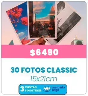 30 Fotos Classic 15x21 a $6490