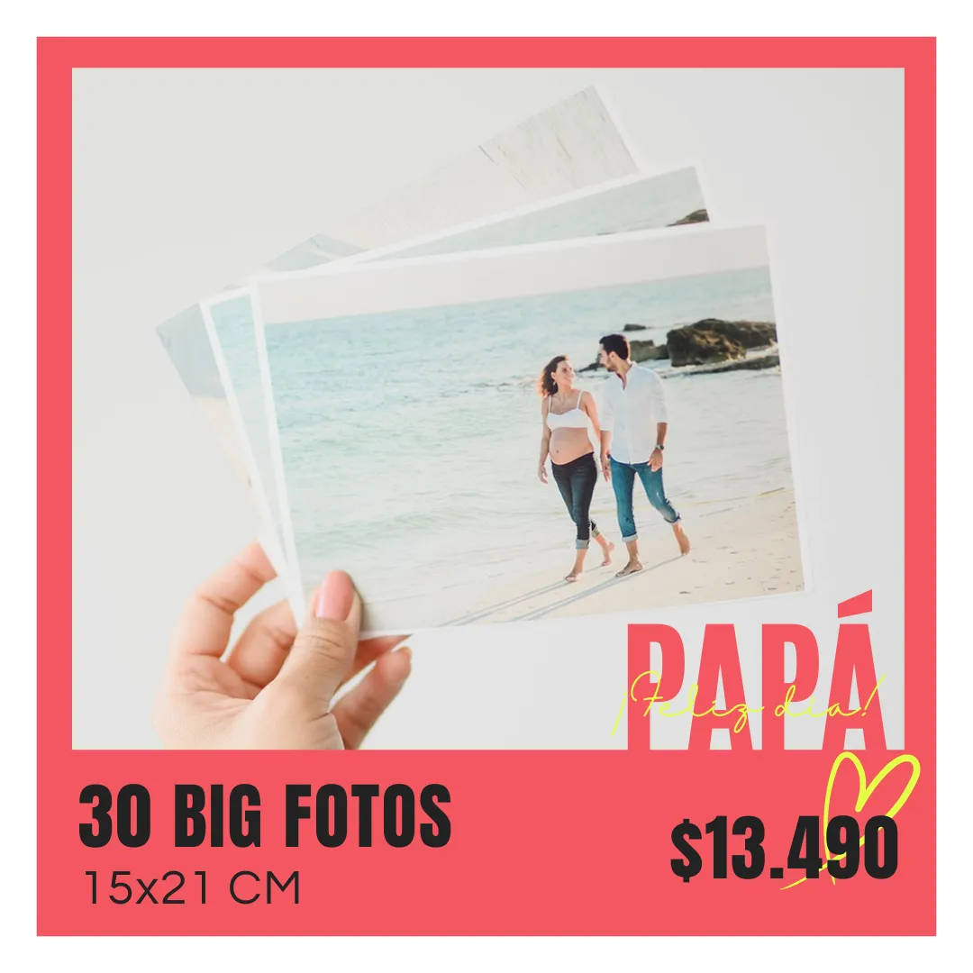 30 Fotos Classic 15x21 cm a $13.490 30 Fotos Classic 15x21 cm a $13.490
