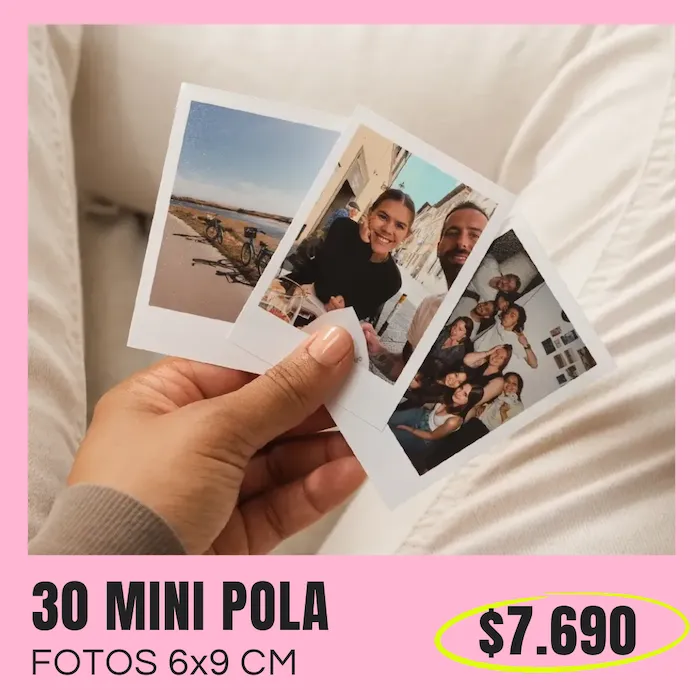 30 Fotos Mini Pola 6x9 cm a $7.690