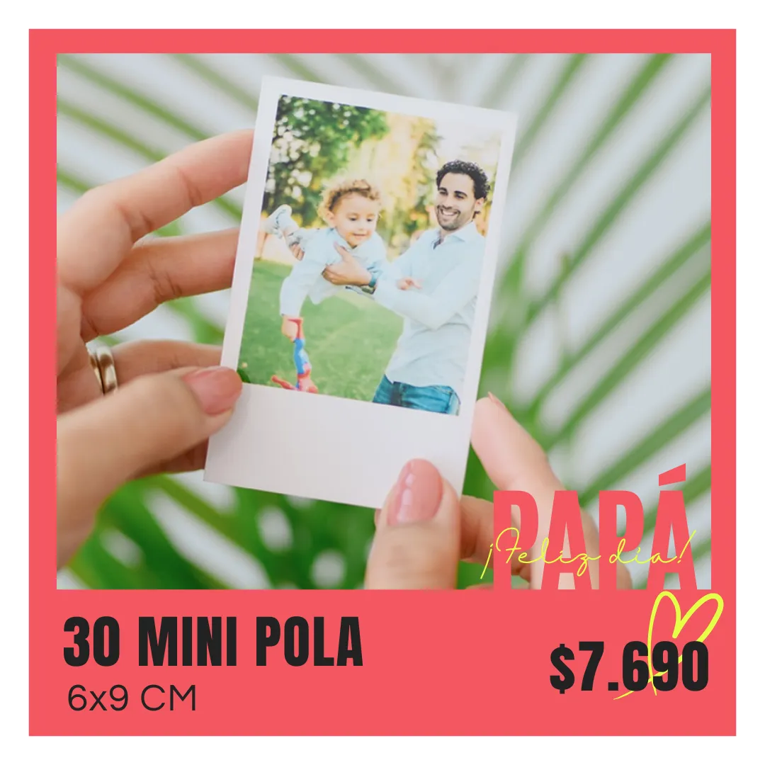 30 Fotos Mini Pola 6x9 cm a $7.690 30 Fotos Mini Pola 6x9 cm a $7.690