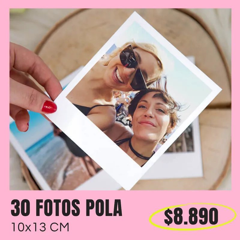 30 Fotos Pola 10x13 cm a $8.890 30 Fotos Pola 10x13 cm a $8.890