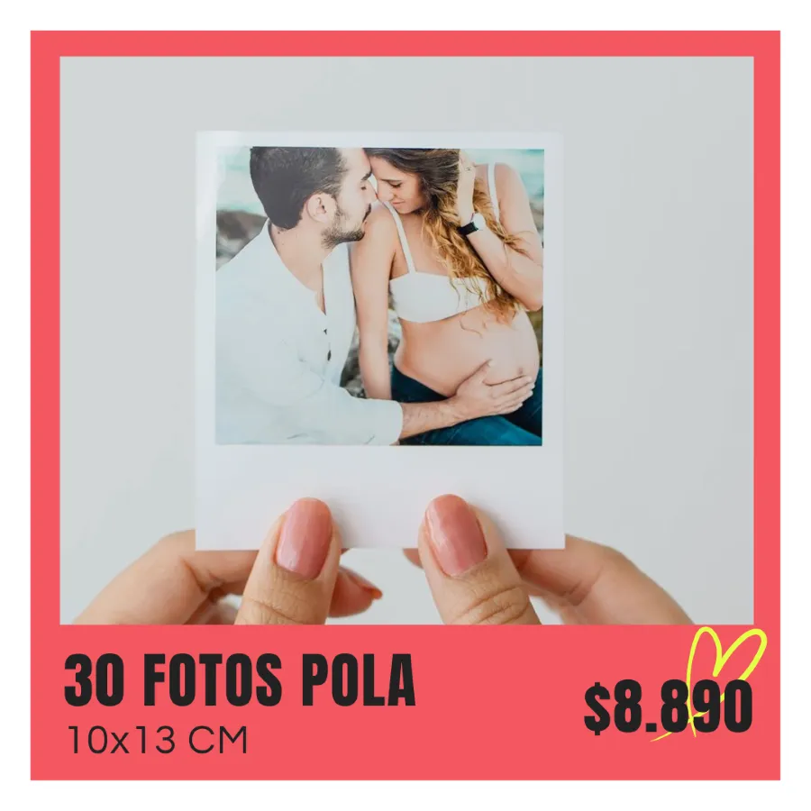 30 Fotos Pola 10x13 cm a $8.890