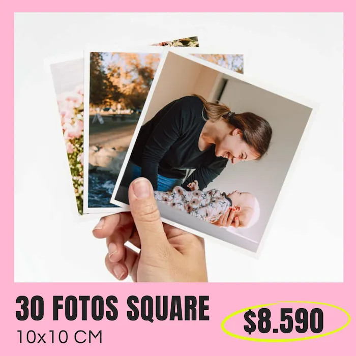 30 Fotos Square 10x10 cm a $8.590