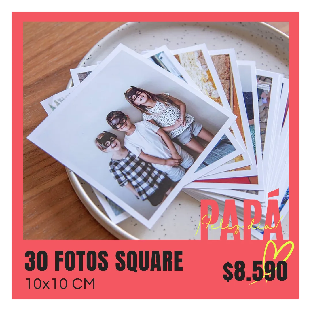 30 Fotos Square 10x10 cm a $8.590