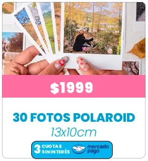30 Fotos Polaroid 13x10 a $1999