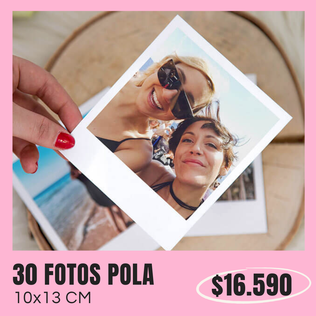 30 Fotos Pola 10x13 cm a $16.590