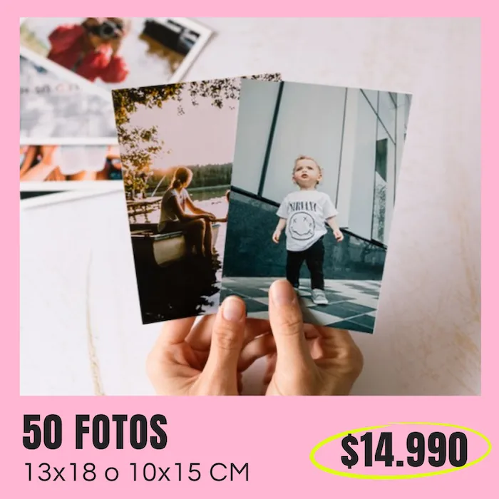 50 Fotos Classic 10x15 o 13x18 cm a $14.990