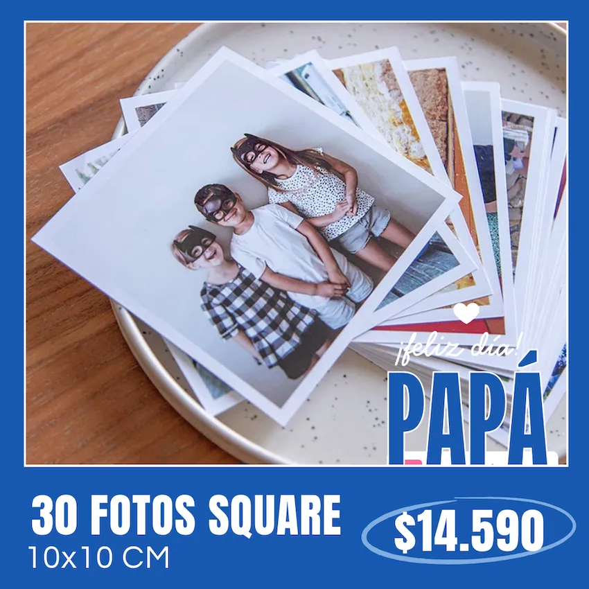 30 Fotos Square 10x10 cm a $14.590