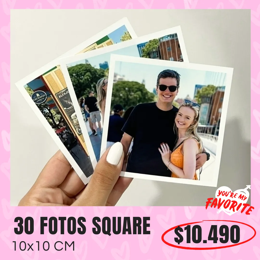 30 Fotos Square 10x10 cm a $10.490