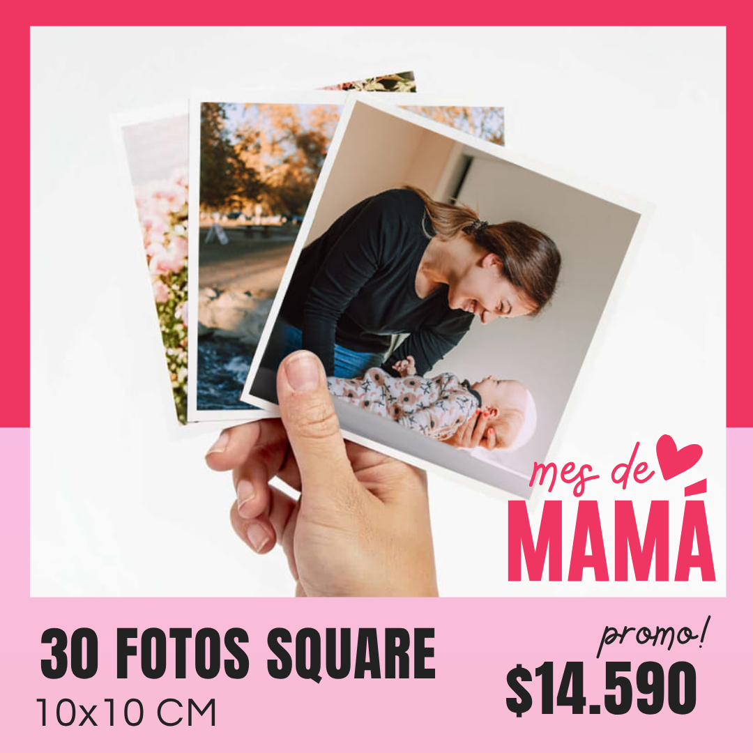 30 Fotos Square 10x10 cm a $14.590
