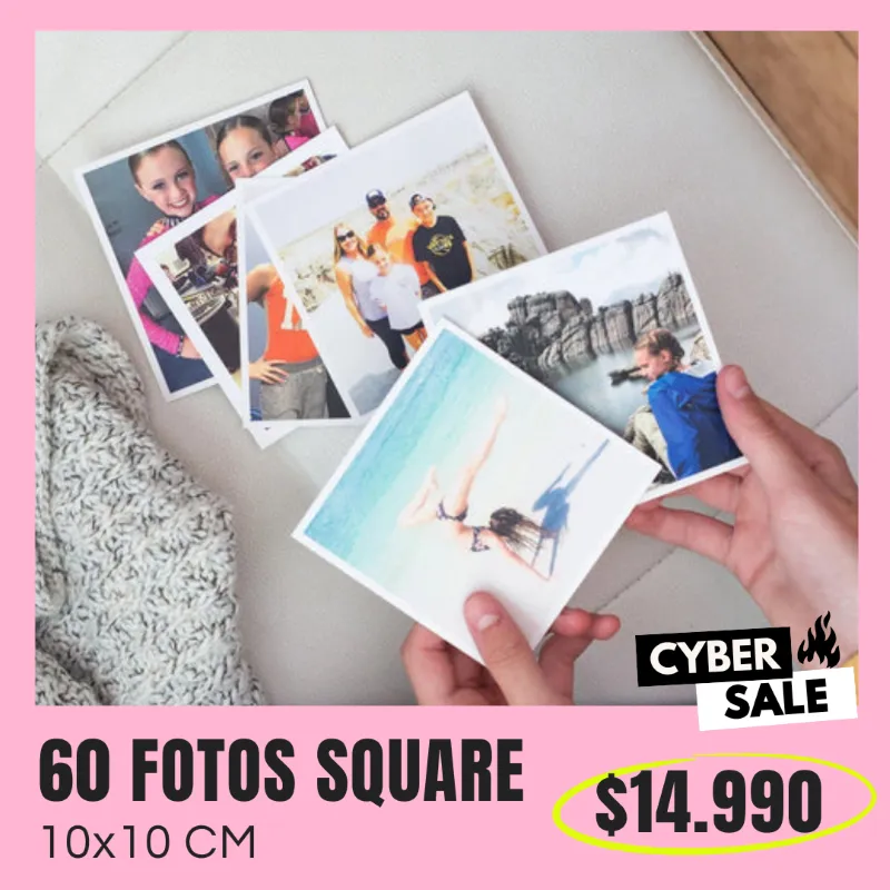 60 Fotos Square 10x10 a $14.990 60 Fotos Square 10x10 a $14.990