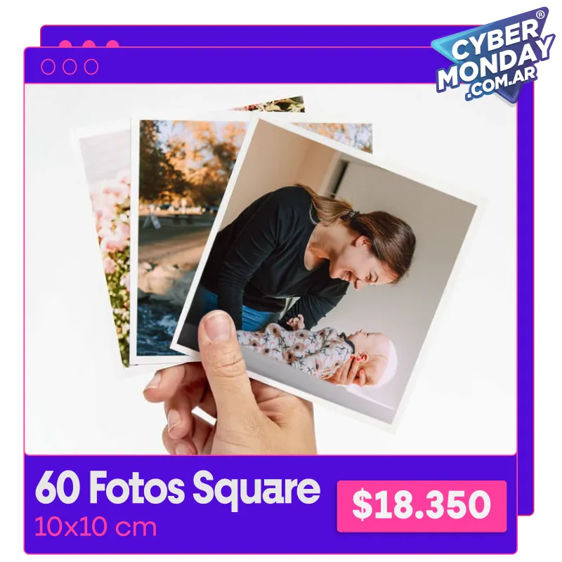 60 Fotos Square 10x10 cm a $18.350