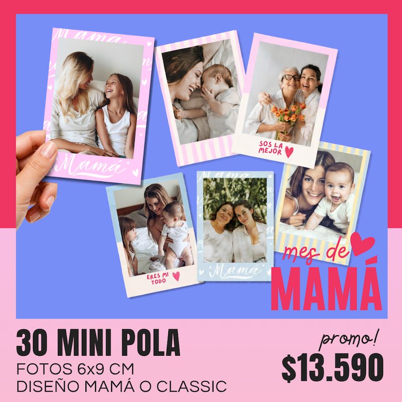 30 Fotos Mini Pola 6x9 cm a $13.590