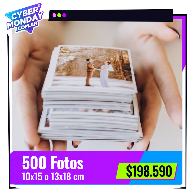 500 Fotos 10x15 o 13x18 cm a $198.590