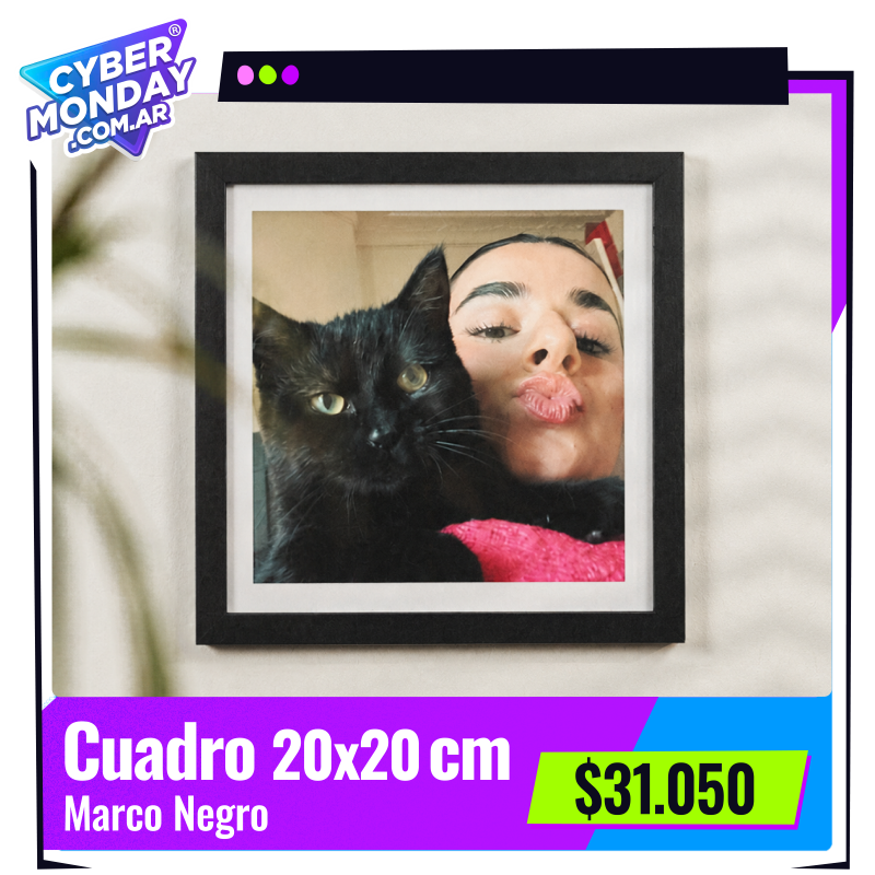 Cuadro con foto enmarcada 20x20 cm a $31.050