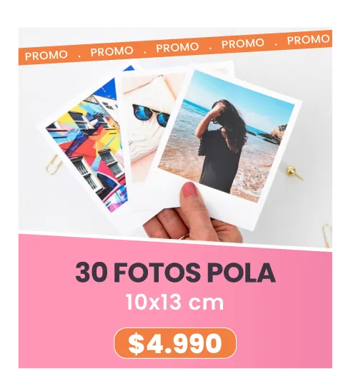 30 Fotos Pola 10x13 a $4.990