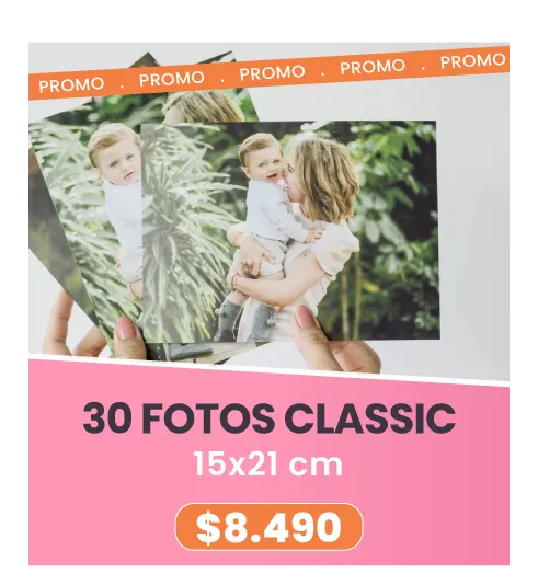 30 Fotos Classic 15x21 a $8.490