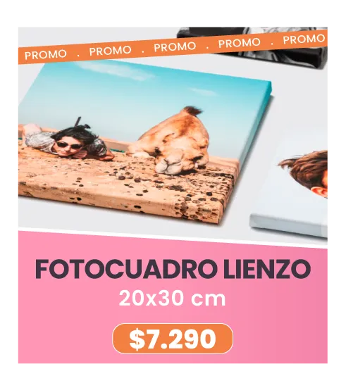 Fotocuadro de lienzo 20x30 a $7.290