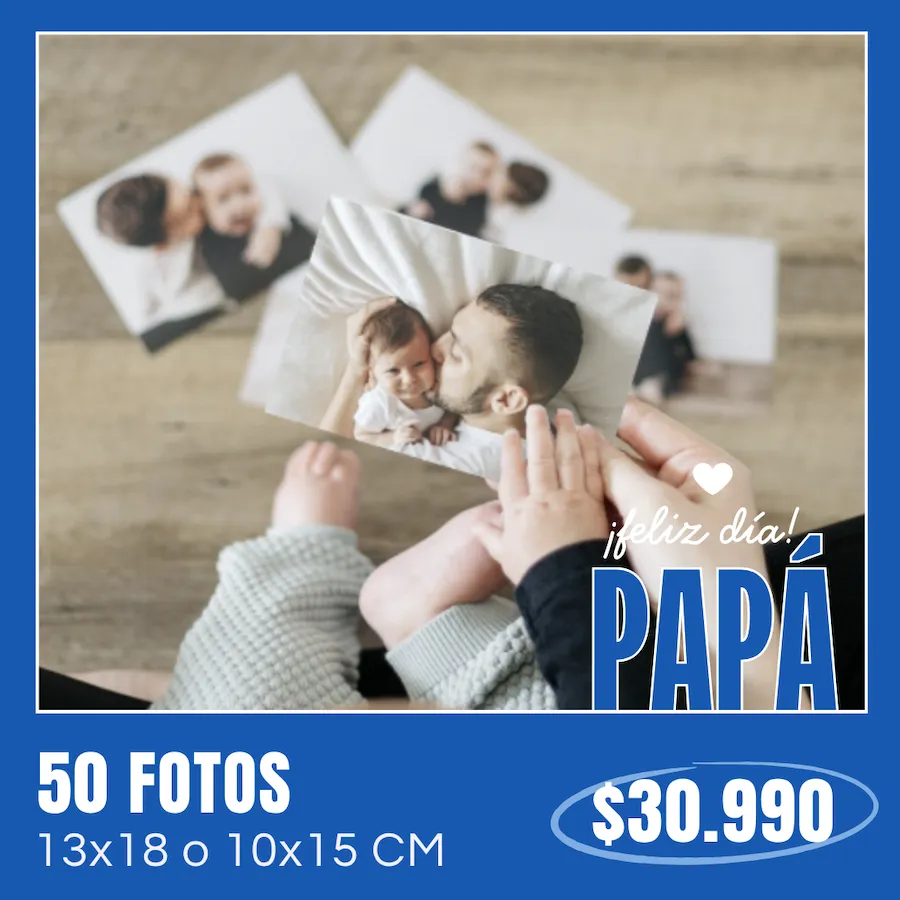 50 Fotos 10x15 o 13x18 cm a $30.990