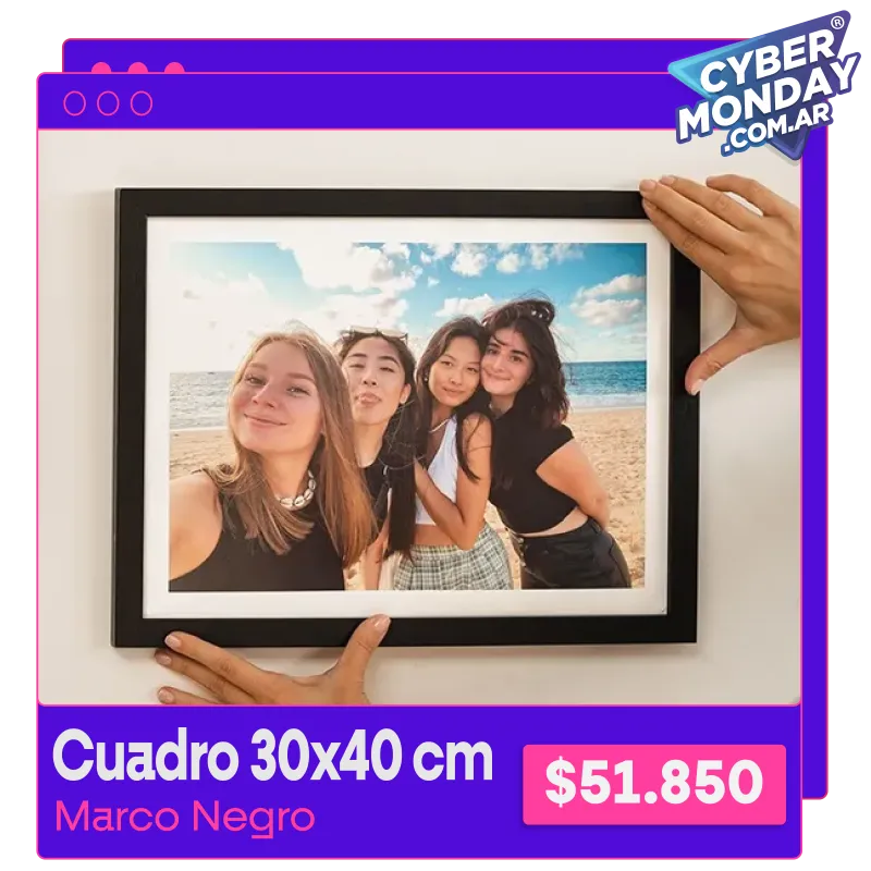 Cuadro con foto enmarcada 30x40 cm a $51.850