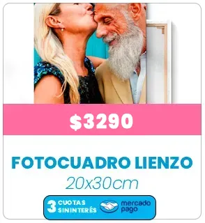 Fotocuadro de lienzo 20x30 a $3290