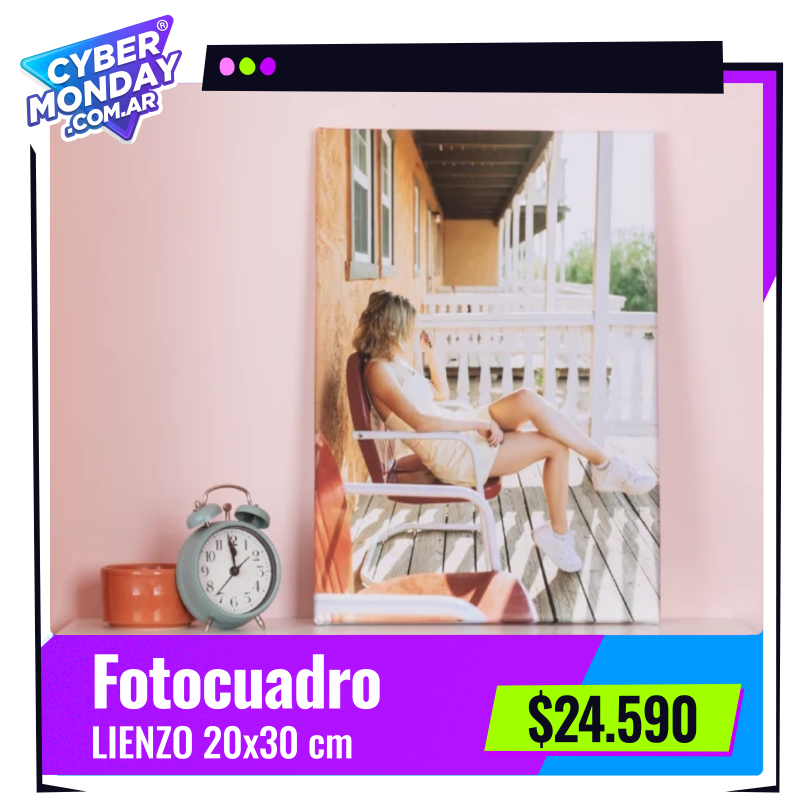 Fotocuadro de lienzo 20x30 cm a $24.590