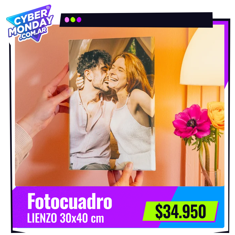 Fotocuadro de lienzo 30x40 cm a $34.590