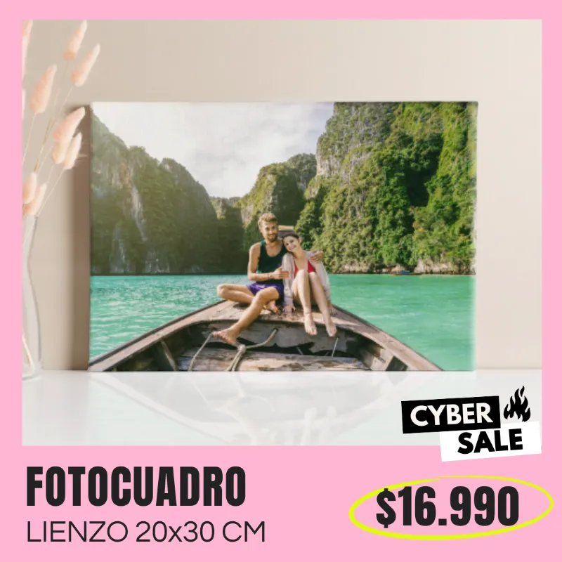 Fotocuadro de lienzo 20x30 a $16.990 Fotocuadro de lienzo 20x30 a $16.990