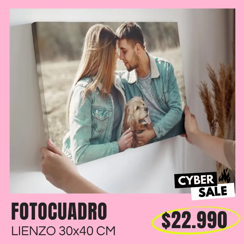 Fotocuadro de lienzo 30x40 a $22.990 Fotocuadro de lienzo 30x40 a $22.990