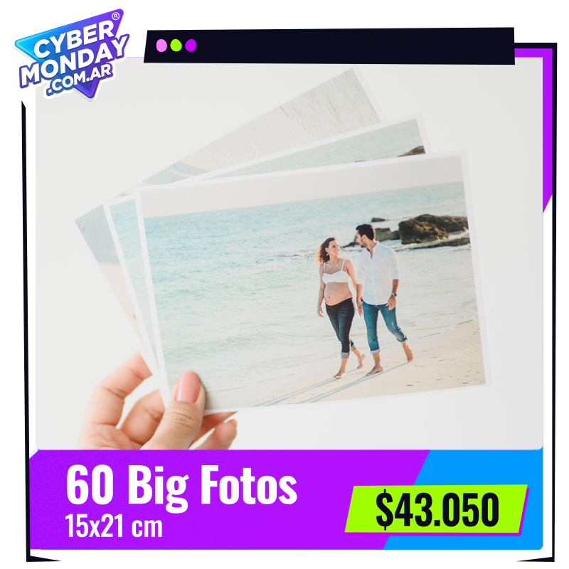 60 Big Fotos 15x21 cm a $43.050