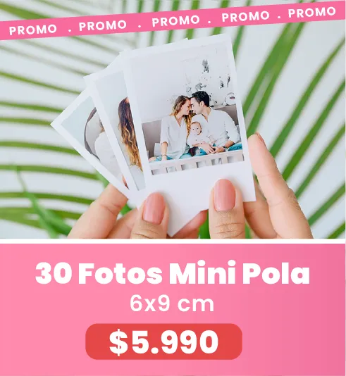 30 Fotos Mini Pola 6x9 a $5.990