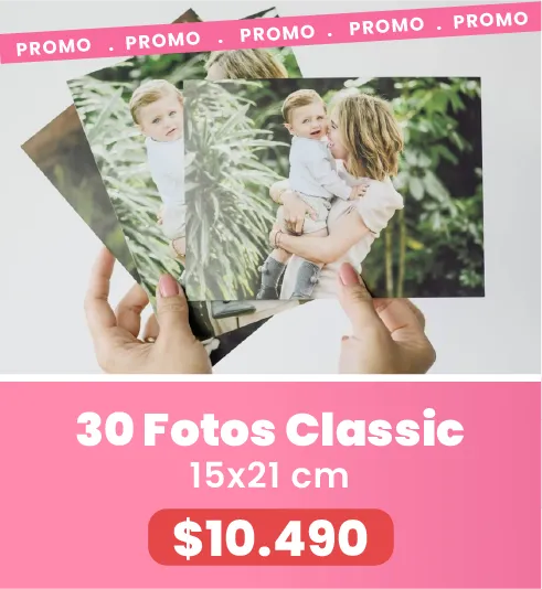 30 Fotos Classic 15x21 a $10.490