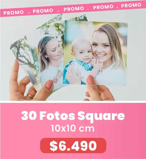 30 Fotos Square 10x10 a $6.490