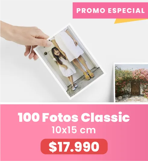 100 Fotos Classic 10x15 a $17.990