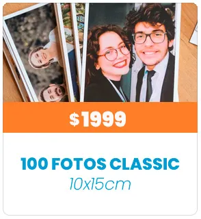 100 fotos Classic 10x15 a $1999
