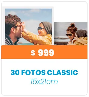 30 Fotos Classic 15x21 a $999