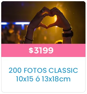 200 fotos 10x15 o 13x18 a $3199